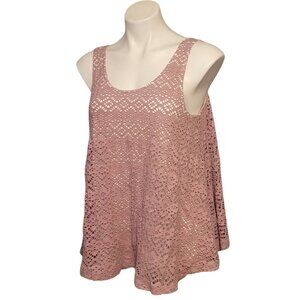 NWT Anthropologie Deletta Tank Medium Bohemian Western Festival FLOWY Lavender
